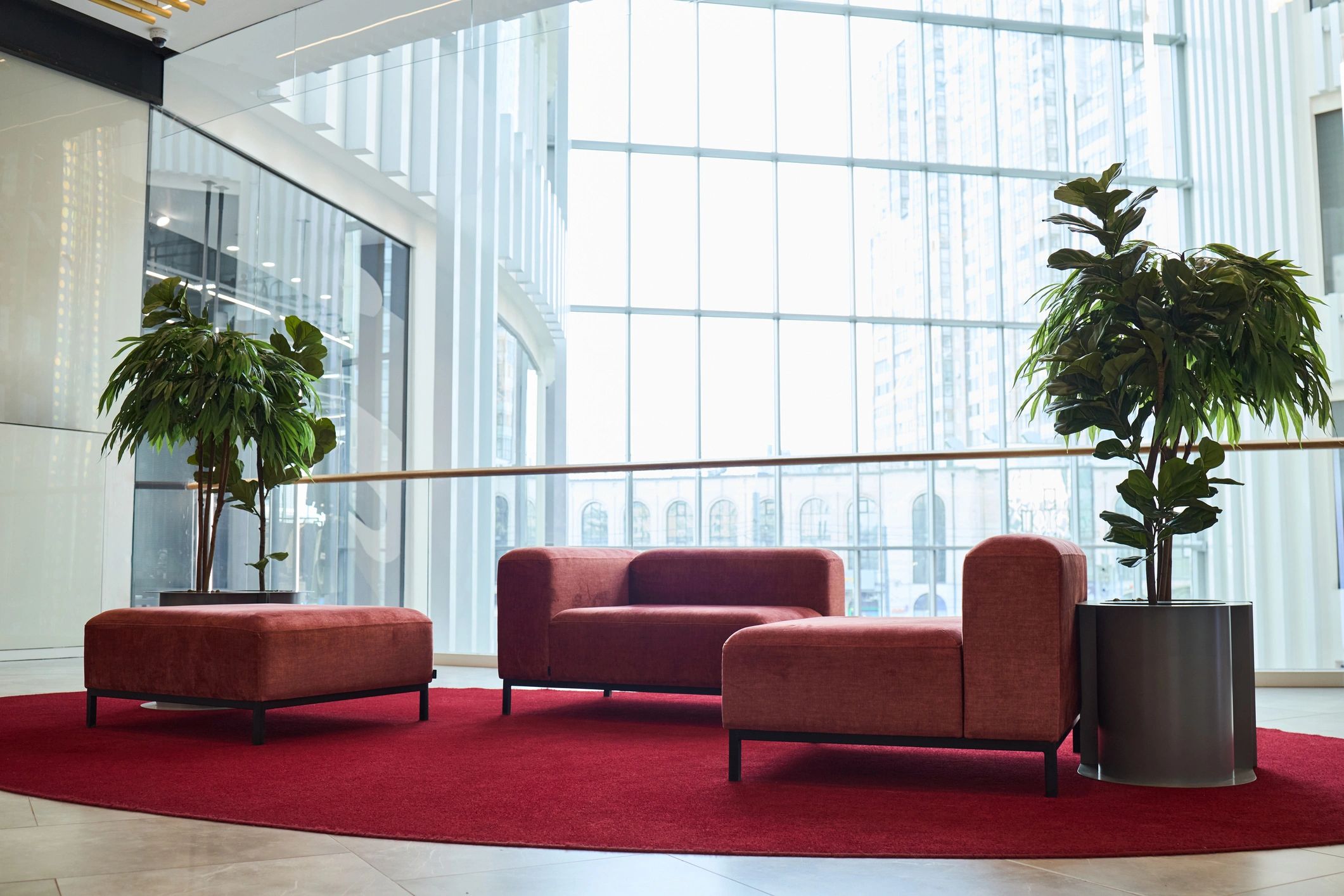 Modern healthcare office reception area